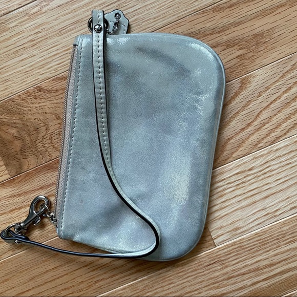 COACH Light Gold Sparkle Wristlet - Picture 5 of 5